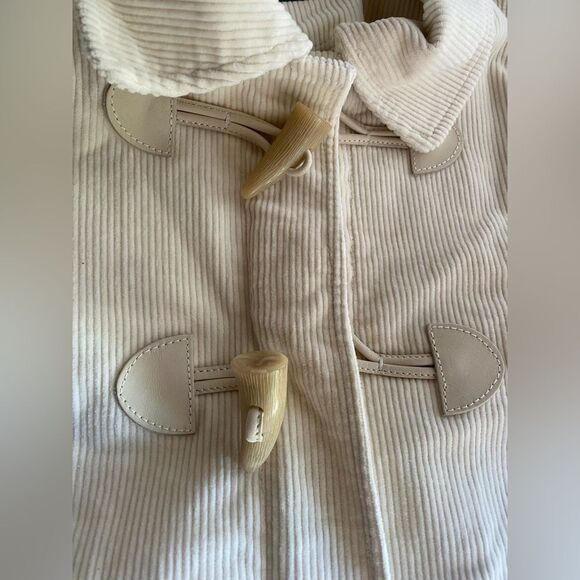 Vintage Ralph Lauren Jacket Rare womens corduroy Ivory Horn Buttons Sz L  NWT - Picture 6 of 16